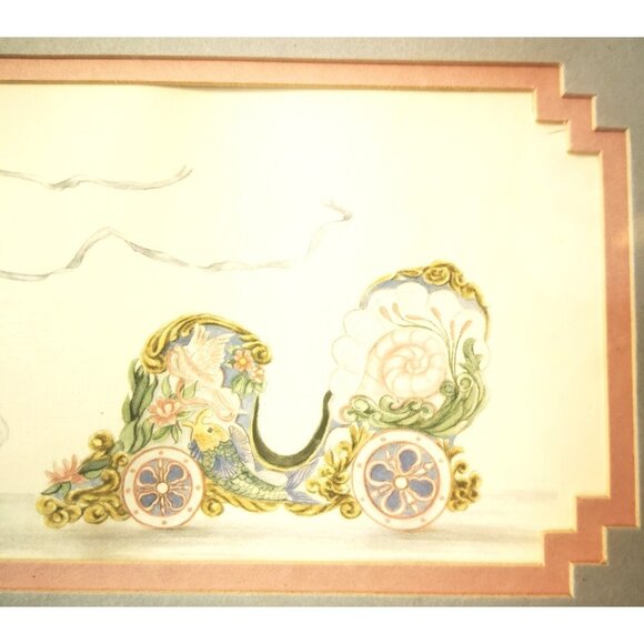 Art Prints Vintage Judy F  Faucher Carousel Horse Carriage Prints  1990 Signed - Picture 7 of 16